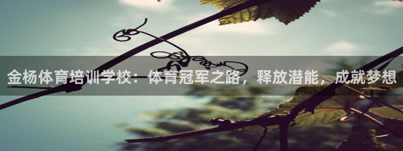 耀世娱乐提款怎么取消：金杨体育培训学校：体育冠军之路