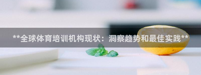 耀世娱乐间7O777：**全球体育培训机构现状：洞察