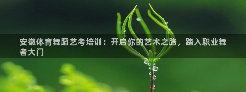 耀世天下的图片唯美：安徽体育舞蹈艺考培训：开启你的艺