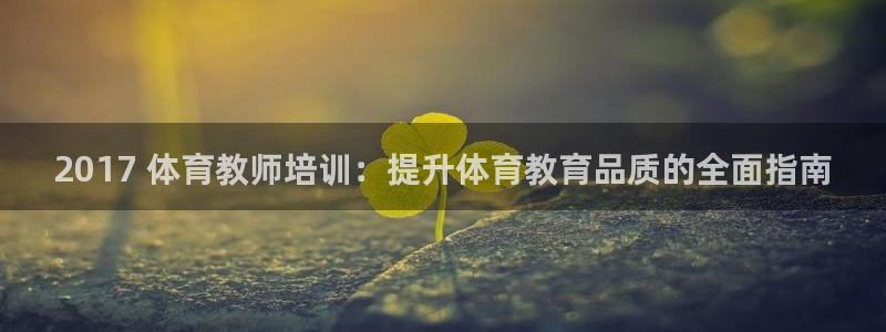 耀世娱乐辅助：2017 体育教师培训：提升体育教育品