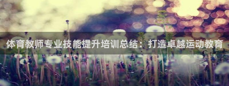 耀世平台注册网址：体育教师专业技能提升培训总结：打造