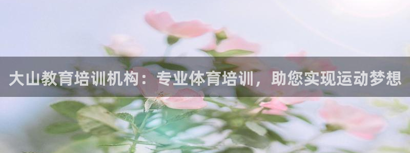 耀世天下的微信名字好吗：大山教育培训机构：专业体育培
