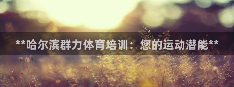 耀世的意思：**哈尔滨群力体育培训：您的运动潜能**