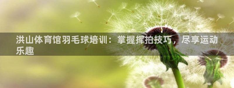 耀世平台网站：洪山体育馆羽毛球培训：掌握挥拍技巧，尽享运动
